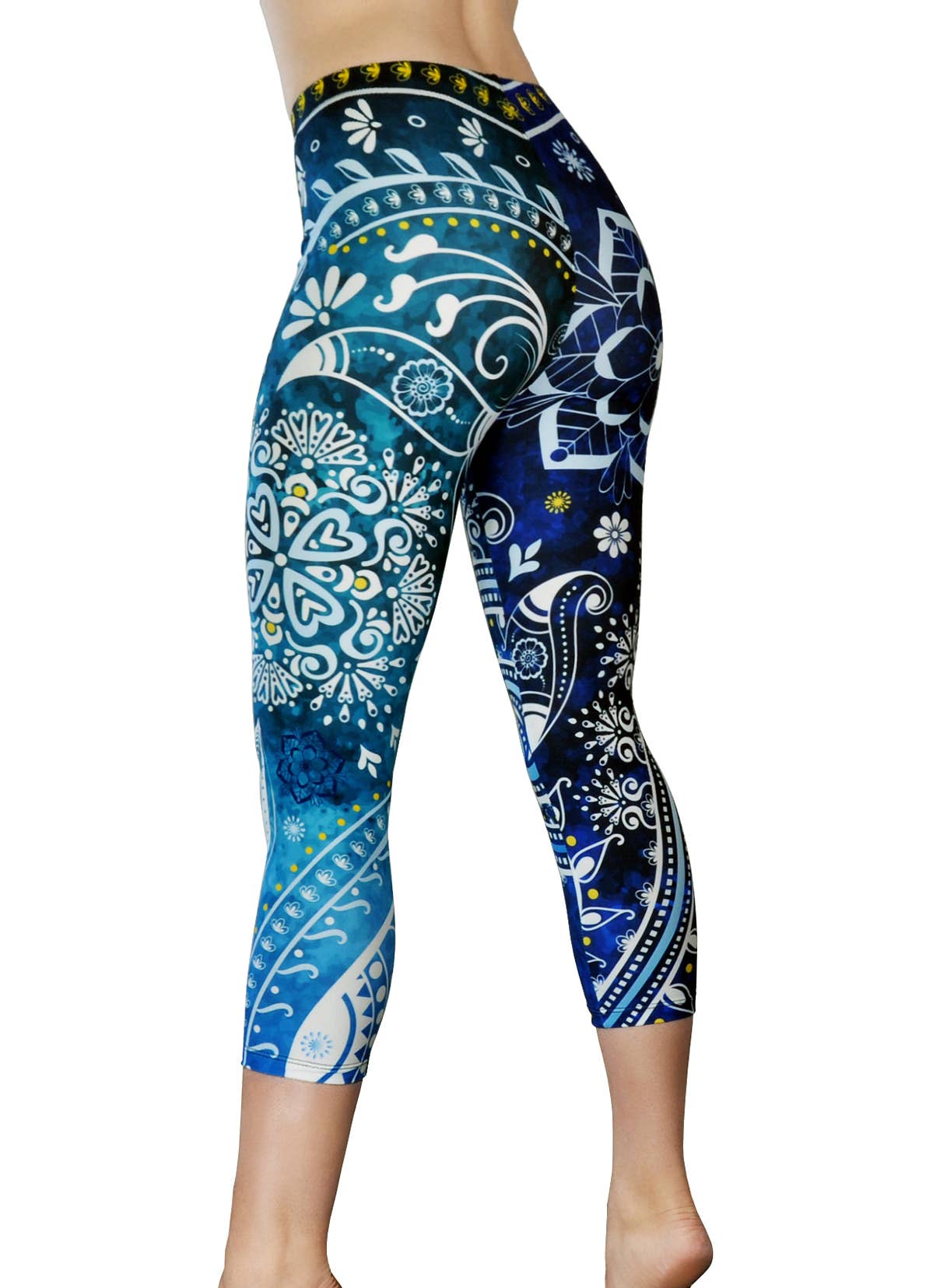 COMFY YOGA - Aquamarine Yoga Capris